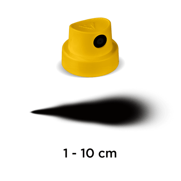 cap 100 bag yellow/black yellow fat cap 9025-100